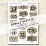 Grungy Numbers, Schilder, 2 Seiten [Digital] – Bild 3