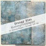 Grungy Blau, Hintergrundpapier, 50 Seiten [Digital] – Bild 3