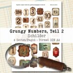 Grungy Numbers, Schilder Teil 2, 4 Seiten [Digital] – Bild 2
