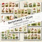 Herbstwald - Pilze, Dekorationen, 8 Seiten [Digital]