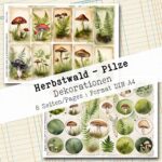 Herbstwald - Pilze, Dekorationen, 8 Seiten [Digital] – Bild 6