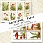 Herbstwald - Pilze, Dekorationen, 8 Seiten [Digital] – Bild 5