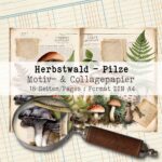 Herbstwald - Pilze , Motiv- & Collagepapier, 18 Seiten [Digital] – Bild 2