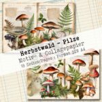 Herbstwald - Pilze , Motiv- & Collagepapier, 18 Seiten [Digital] – Bild 11