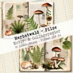 Herbstwald - Pilze , Motiv- & Collagepapier, 18 Seiten [Digital] – Bild 7
