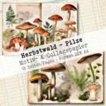 Herbstwald - Pilze , Motiv- & Collagepapier, 18 Seiten [Digital] – Bild 6