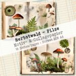 Herbstwald - Pilze , Motiv- & Collagepapier, 18 Seiten [Digital] – Bild 5