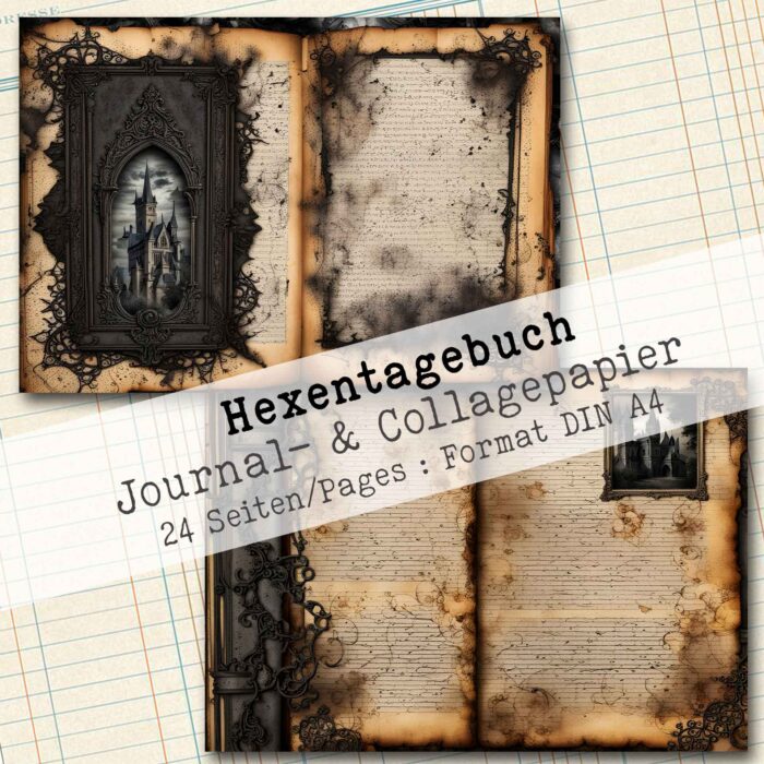 Das geheime Hexentagebuch, Journal- & Collagepapier, 24 Seiten [Digital] – Bild 3