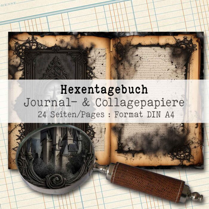 Das geheime Hexentagebuch, Journal- & Collagepapier, 24 Seiten [Digital] – Bild 2