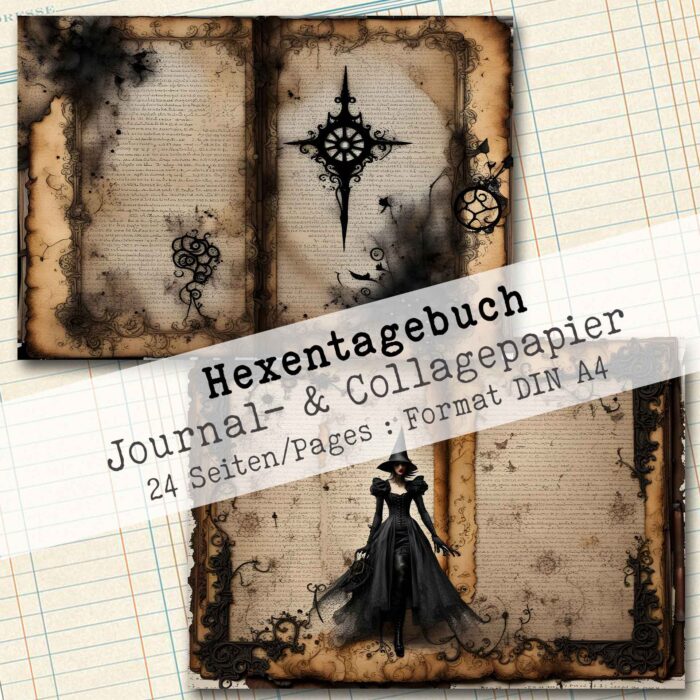 Das geheime Hexentagebuch, Journal- & Collagepapier, 24 Seiten [Digital] – Bild 13