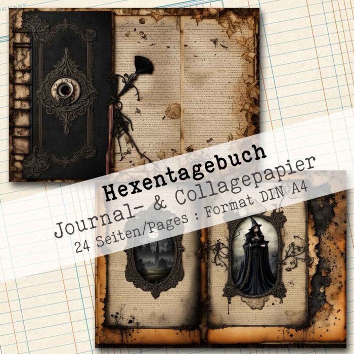 Das geheime Hexentagebuch, Journal- & Collagepapier, 24 Seiten [Digital] – Bild 12
