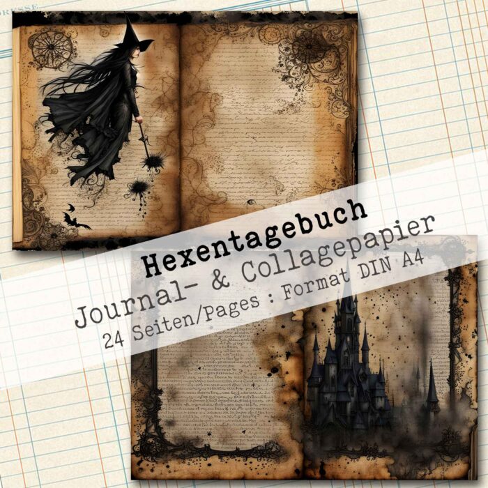 Das geheime Hexentagebuch, Journal- & Collagepapier, 24 Seiten [Digital] – Bild 11