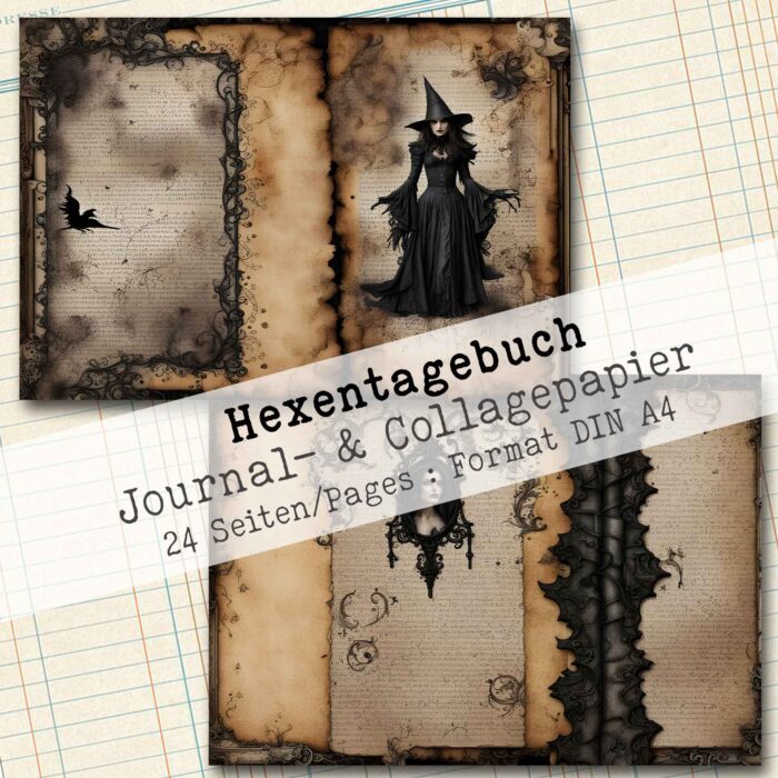 Das geheime Hexentagebuch, Journal- & Collagepapier, 24 Seiten [Digital] – Bild 10