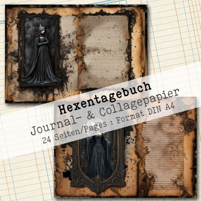 Das geheime Hexentagebuch, Journal- & Collagepapier, 24 Seiten [Digital] – Bild 6
