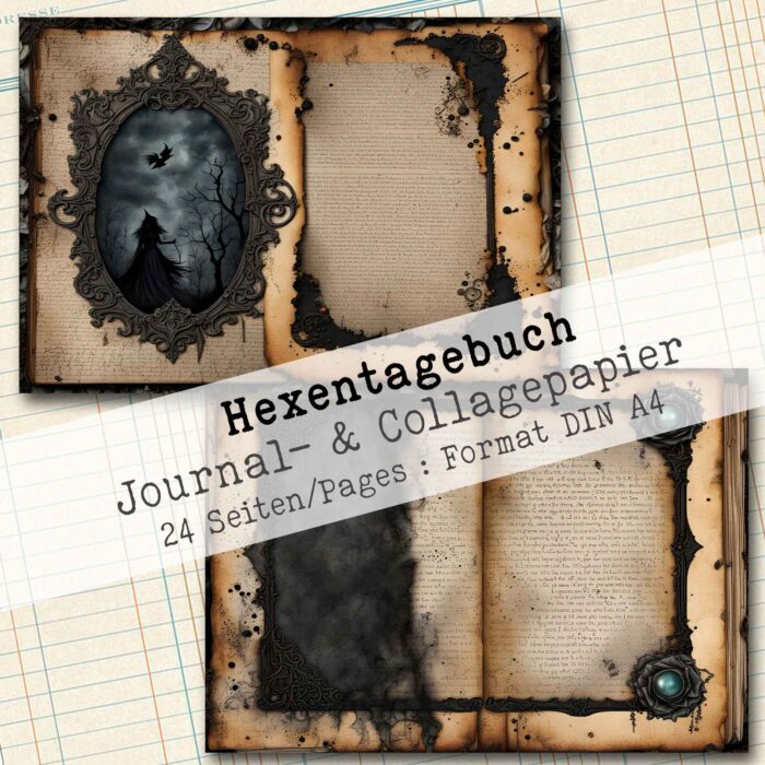 Das geheime Hexentagebuch, Journal- & Collagepapier, 24 Seiten [Digital] – Bild 5