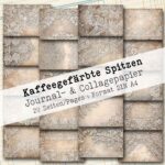 Kaffeespitzen, Journal- & Collagepapier, 20 Seiten [Digital]