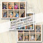 Niedliche Monster, Halloween Karten, 9 Seiten [Digital] – Bild 5