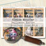 Niedliche Monster, Halloween Karten, 9 Seiten [Digital] – Bild 2