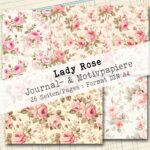 Lady Rose, Journal- & Motivpapiere, 26 Seiten [Digital] – Bild 4