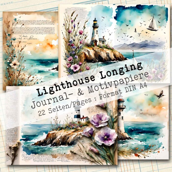 Lighthouse Longing, Journal- und Motivpapier, 22 Seiten [Digital] – Bild 5
