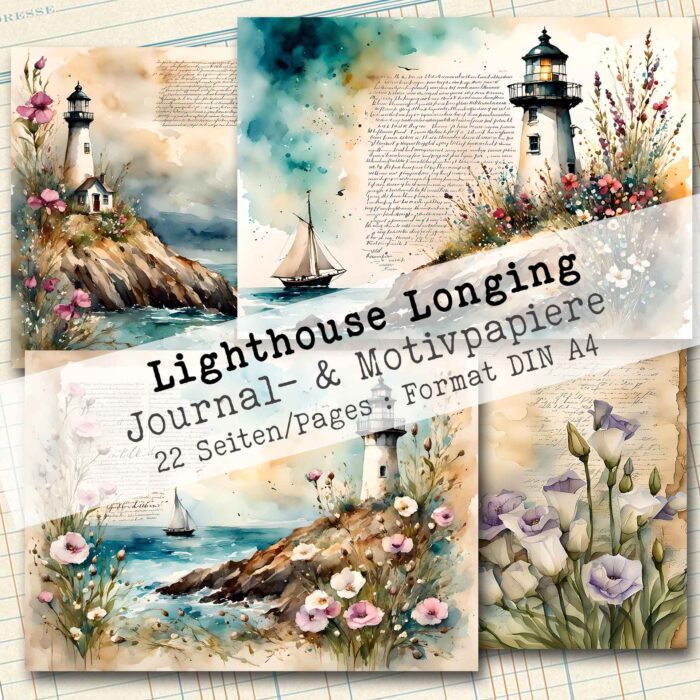 Lighthouse Longing, Journal- und Motivpapier, 22 Seiten [Digital] – Bild 6