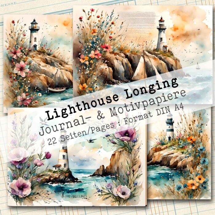 Lighthouse Longing, Journal- und Motivpapier, 22 Seiten [Digital] – Bild 7