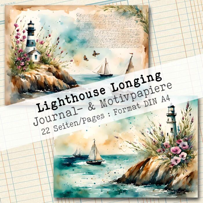 Lighthouse Longing, Journal- und Motivpapier, 22 Seiten [Digital] – Bild 8