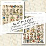 Lustige Typen, Vintage Paperdolls, 4 Seiten [Digital] – Bild 4