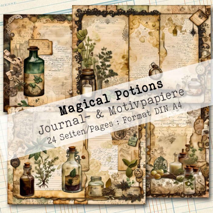 Magical Potions, Journal- & Motivpapier, 24 Seiten [Digital] – Bild 4