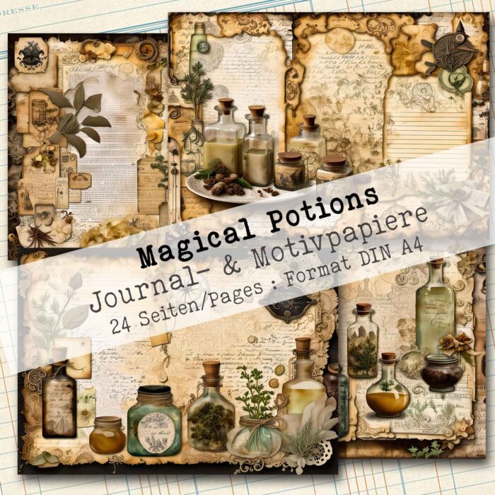 Magical Potions, Journal- & Motivpapier, 24 Seiten [Digital] – Bild 3
