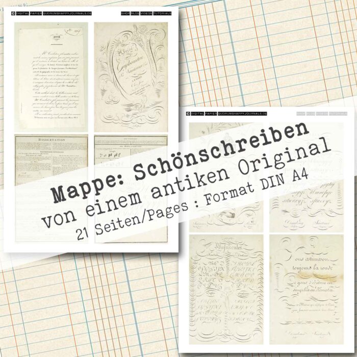 Mappe "Schönschreiben" in 2 Größen, 21 Seiten [Digital] – Bild 10