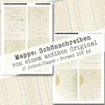 Mappe "Schönschreiben" in 2 Größen, 21 Seiten [Digital] – Bild 9