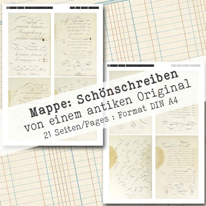 Mappe "Schönschreiben" in 2 Größen, 21 Seiten [Digital] – Bild 9