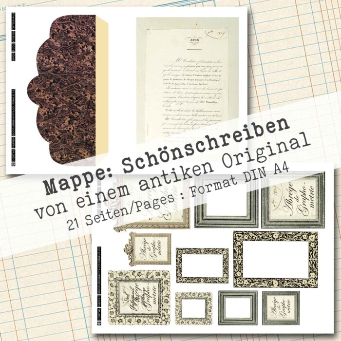 Mappe "Schönschreiben" in 2 Größen, 21 Seiten [Digital] – Bild 8