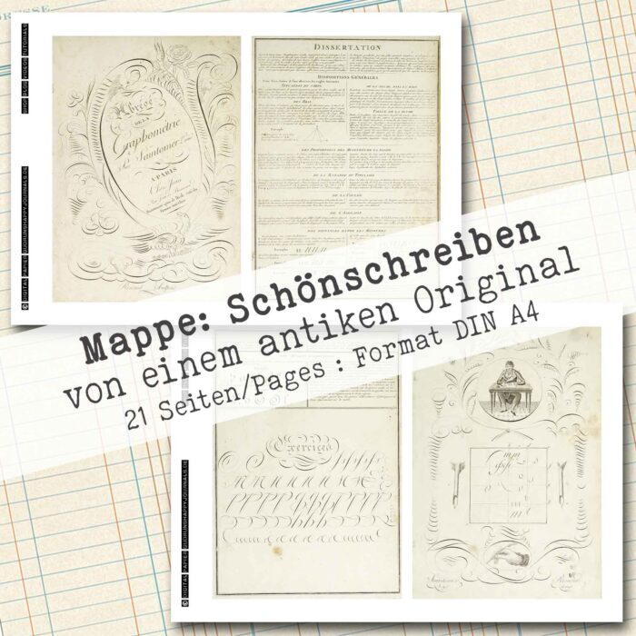 Mappe "Schönschreiben" in 2 Größen, 21 Seiten [Digital] – Bild 6