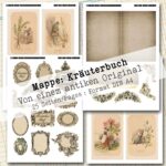 Mappe mit antiken Kräuteraquarellen in 2 Größen, 25 Seiten [Digital] – Bild 3