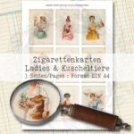 Vintage Zigarettenkarten, Ladies & Kuscheltiere [Digital] – Bild 2