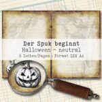 Der Spuk beginnt, Halloween neutrales Hintergrundpapier, 8 Seiten [Digital] – Bild 2