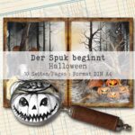 Der Spuk beginnt, Halloween Hintergrundpapier, 10 Seiten [Digital] – Bild 2