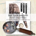 Der Spuk beginnt, Halloween Folio Bastelset, 12 Seiten [Digital] – Bild 2