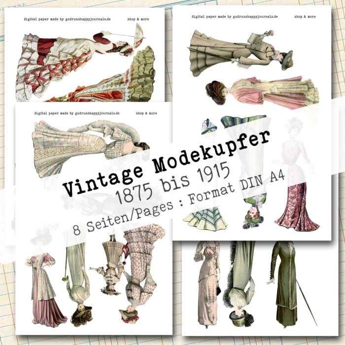 Vintage Modekupfer, 1875 bis 1915, 8 Seiten [Digital] – Bild 8