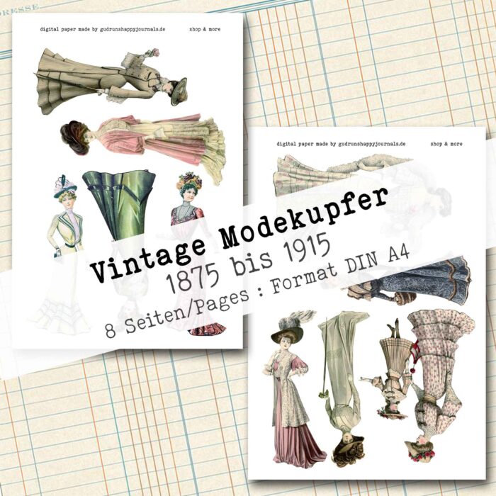 Vintage Modekupfer, 1875 bis 1915, 8 Seiten [Digital] – Bild 6