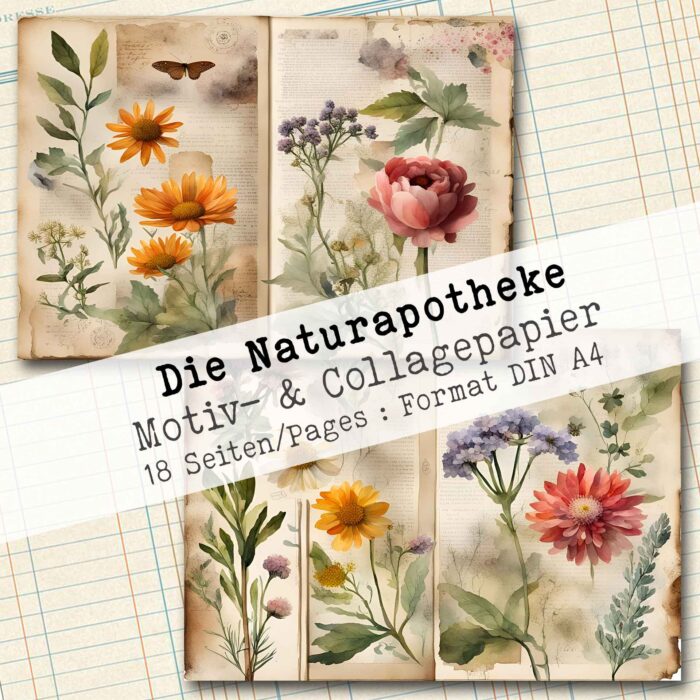 Die Naturapotheke, Motiv- & Collagepapier, 18 Seiten [Digital] – Bild 10