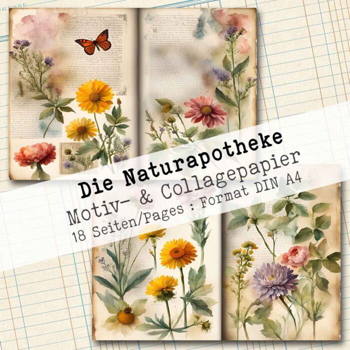 Die Naturapotheke, Motiv- & Collagepapier, 18 Seiten [Digital] – Bild 8