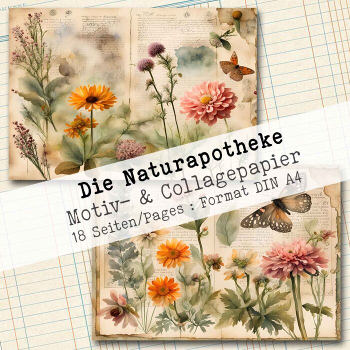 Die Naturapotheke, Motiv- & Collagepapier, 18 Seiten [Digital] – Bild 6