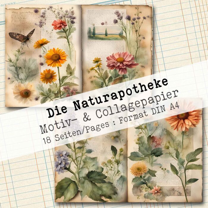 Die Naturapotheke, Motiv- & Collagepapier, 18 Seiten [Digital] – Bild 5