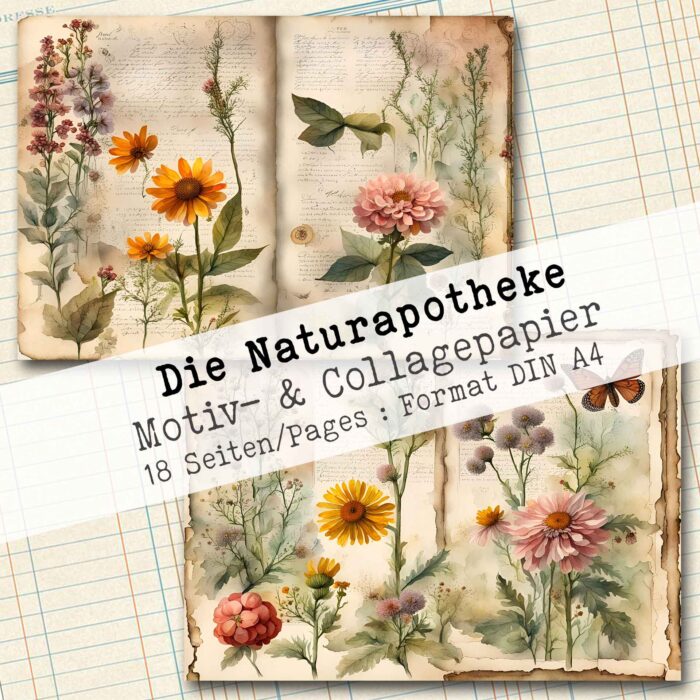 Die Naturapotheke, Motiv- & Collagepapier, 18 Seiten [Digital] – Bild 4
