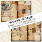 Neutrale Collagen, Motivpapier, 10 Seiten [Digital] – Bild 7
