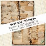 Neutrale Collagen, Motivpapier, 10 Seiten [Digital] – Bild 4