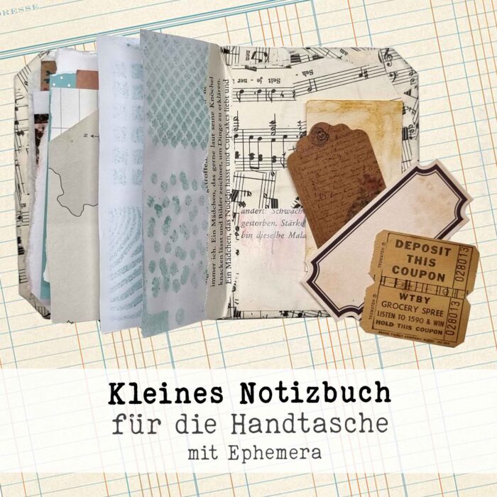Kleines Notizbuch, handgefertigt – Bild 2